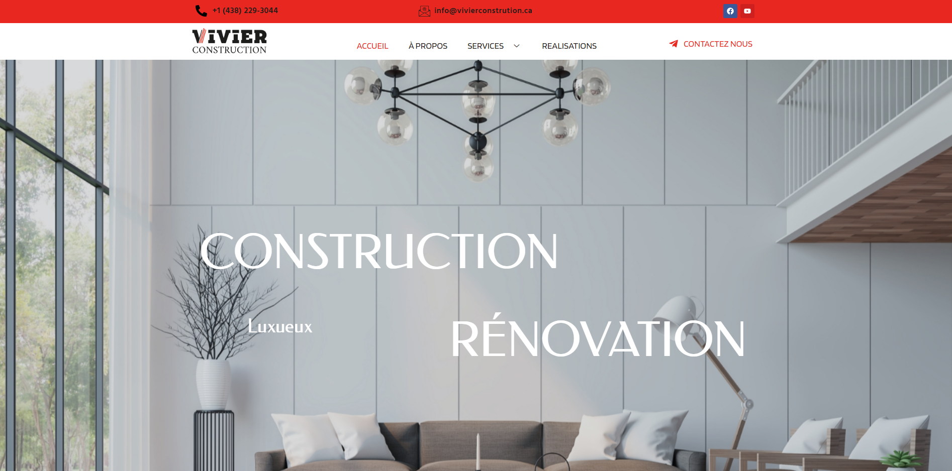 Page d'accueil vivierconstruction